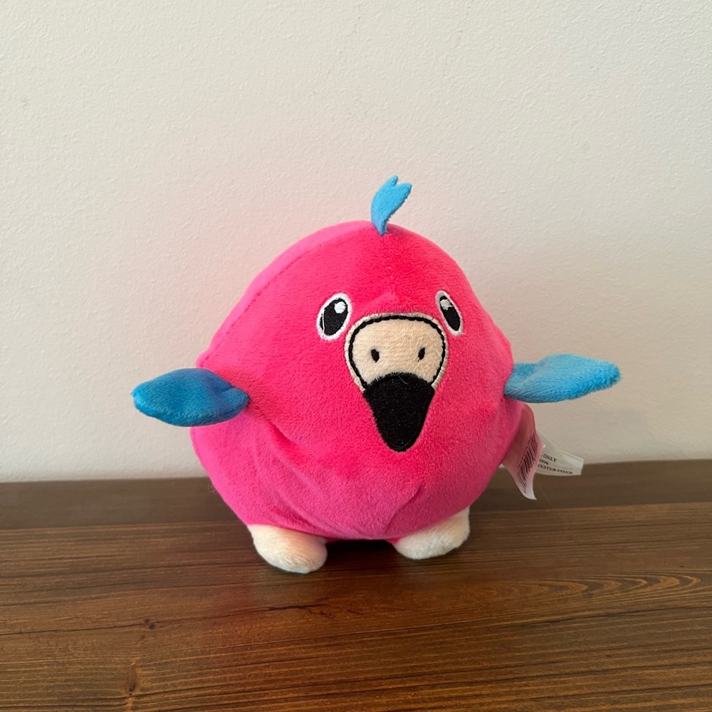 Pink and Blue Stuffed Animal Toy